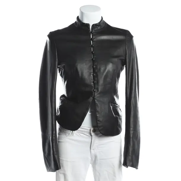 Lederjacke, in Schwarz, Leder, Valentino