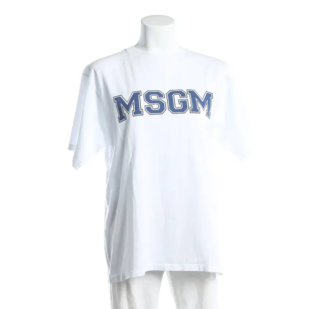 Shirt, in Weiß, Baumwolle, MSGM