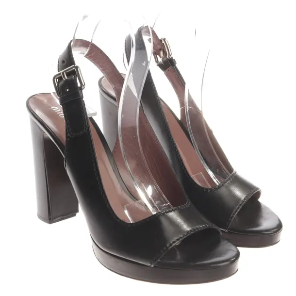 Heeled Sandals, in Black, Miu Miu