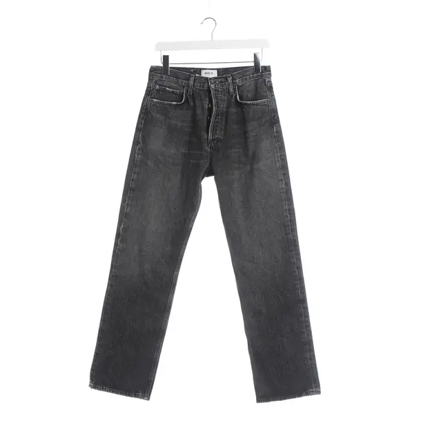 Straight Fit Jeans, in Black, Cotton, Agolde