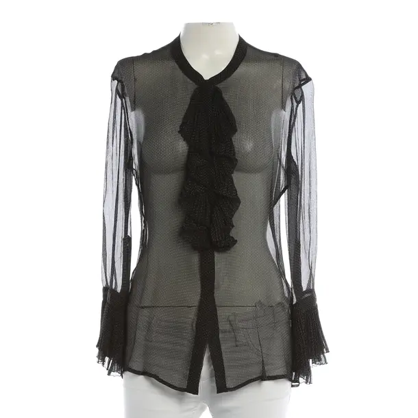 Blouse, in Black, Silk, Dondup