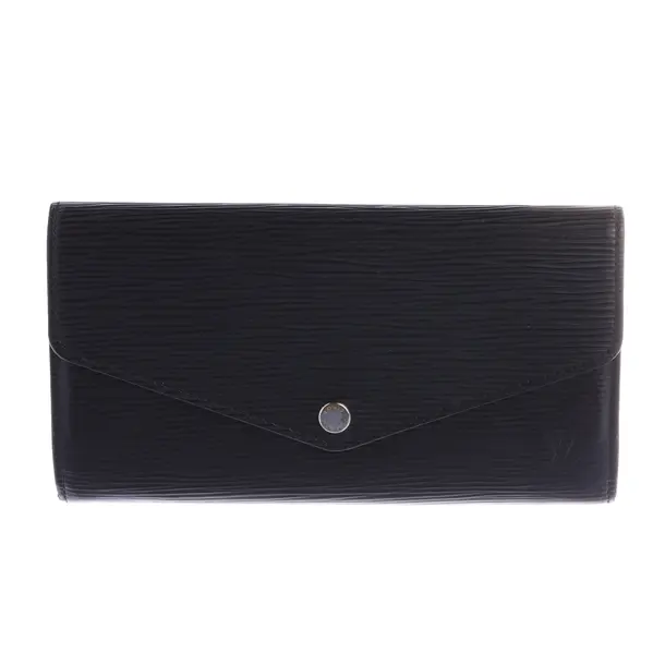 Wallet, in Black, Leather, Louis Vuitton