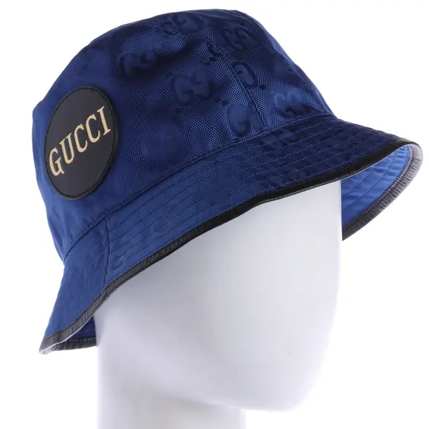 Cappello, in Blu, Poliammide, Gucci