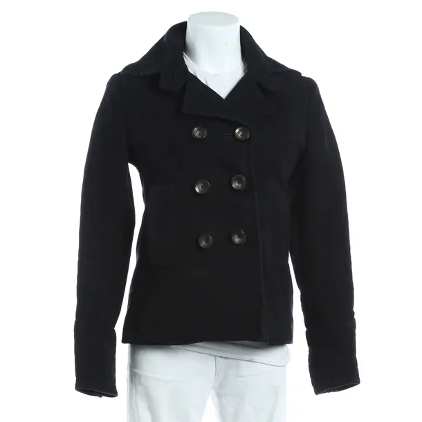 Mid-Season Jacket, in Navy, Cotton, Fay