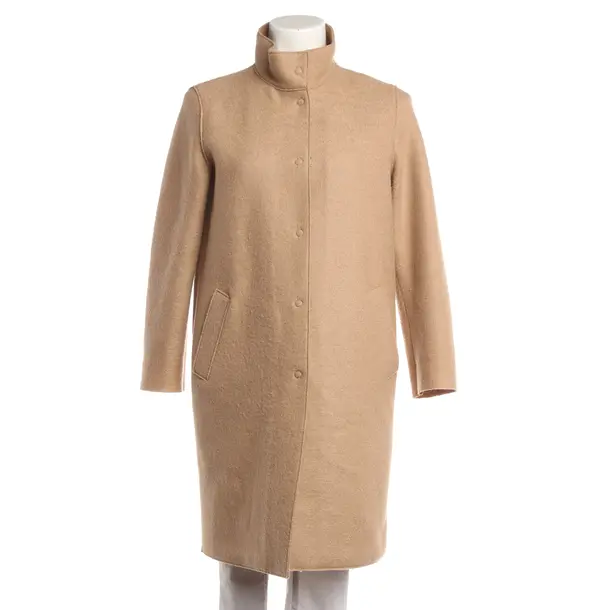 Mid-Season Coat, in Light Brown, Wool, Harris Wharf London
