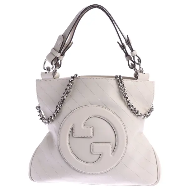 Handtasche, in Beige, Leder, Gucci