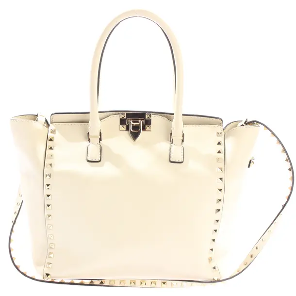 Handtasche, in Beige, Leder, Valentino