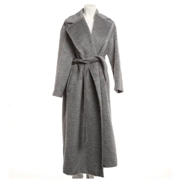 Winter Coat, in Gray, Wool, Max Mara