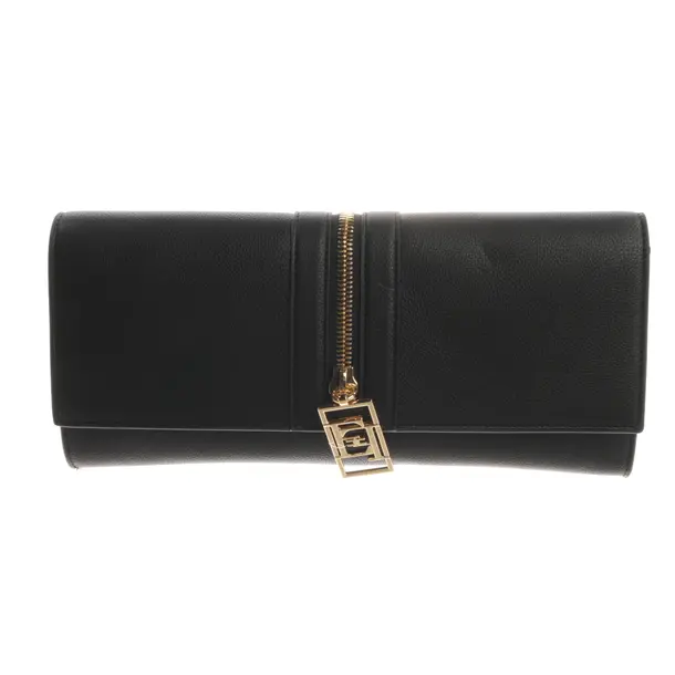 Clutch, in Schwarz, Leder, Elisabetta Franchi