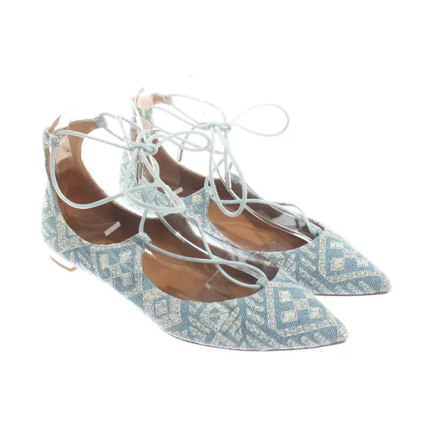 Ballet Flats, in Light Blue, Aquazzura
