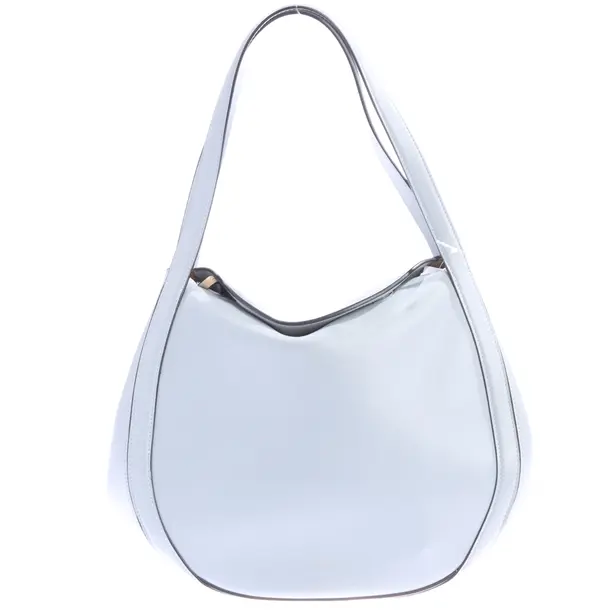 Schultertasche, in Hellblau, Leder, Wandler