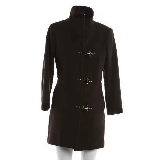 Mid-Season Coat, in Brown, Wool, Fay