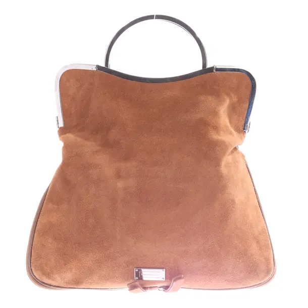 Handtasche, in Hellbraun, Leder, Emporio Armani
