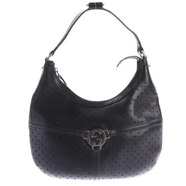 Schultertasche, in Schwarz, Leder, Gucci