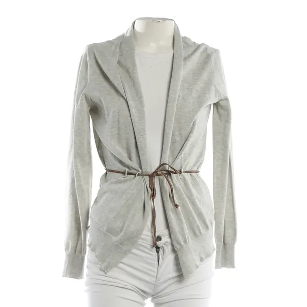 Strickjacke, in Hellgrau, Baumwolle, Fabiana Filippi