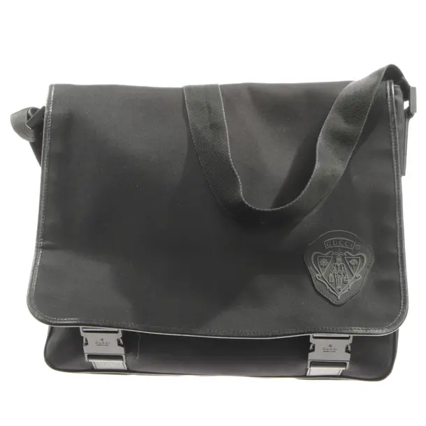 Messenger Bag, in Black, Cotton, Gucci