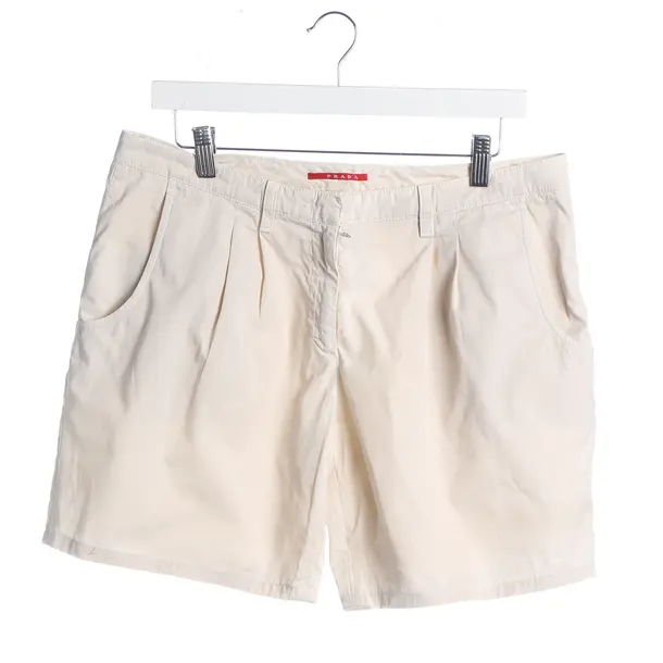 Shorts, in Beige, Cotton, Prada Linea Rossa