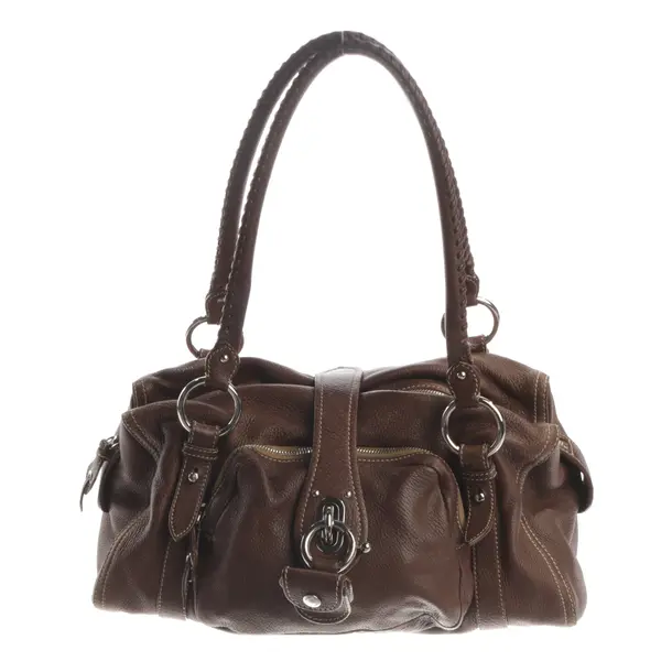 Shoulder Bag, in Dark Brown, Leather, Miu Miu