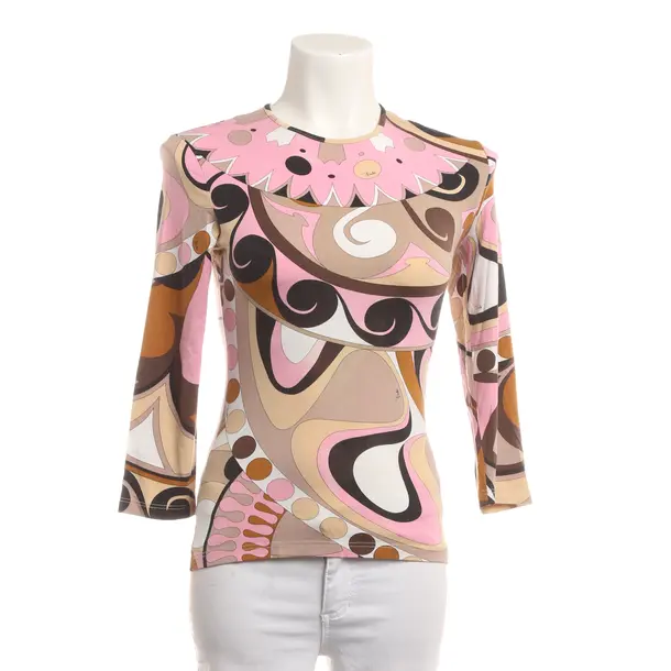 Long Sleeve Shirt, in Multicolored, Rayon, Emilio Pucci