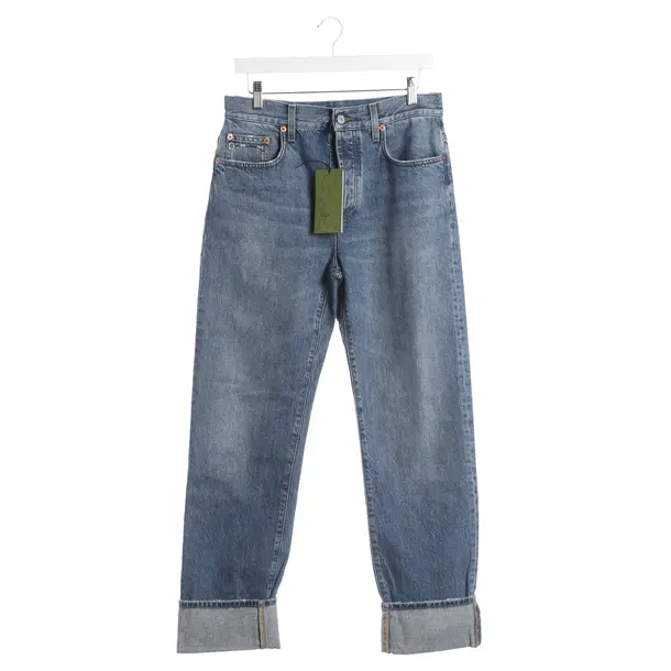 Boyfriend Jeans, in Blue, Cotton, Gucci
