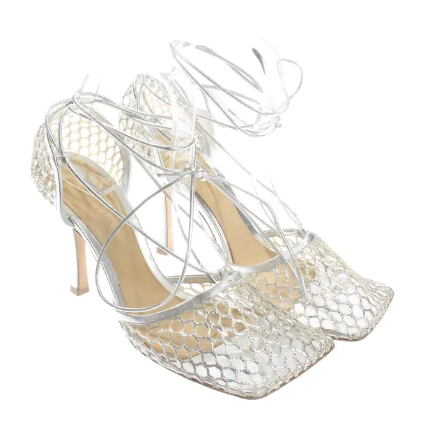 Décolleté, in argento, Bottega Veneta