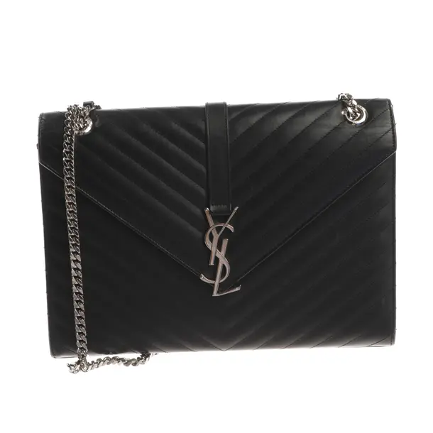 Schultertasche, in Schwarz, Leder, Saint Laurent