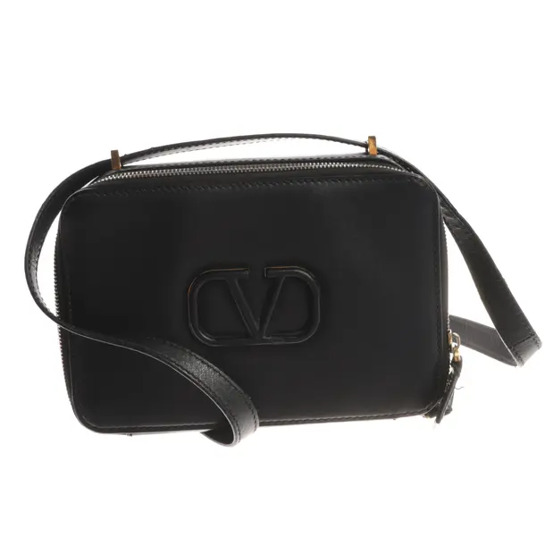 Shoulder Bag, in Black, Leather, Valentino