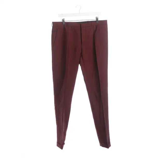 Pants, in Bordeaux, Wool, Prada