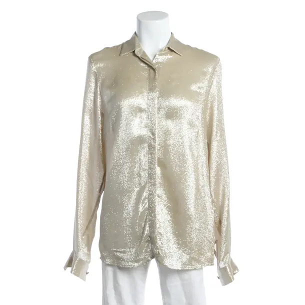 Blouse, in Gold, Silk, MSGM