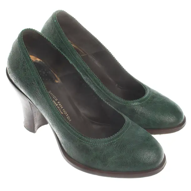 Pumps, in Dunkelgrün, Dries van Noten