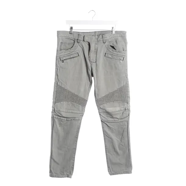 Jeans Slim Fit, in Hellgrau, Baumwolle, Balmain