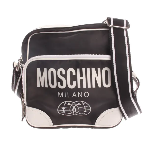 Shoulder Bag, in Black, Polyamide, Moschino