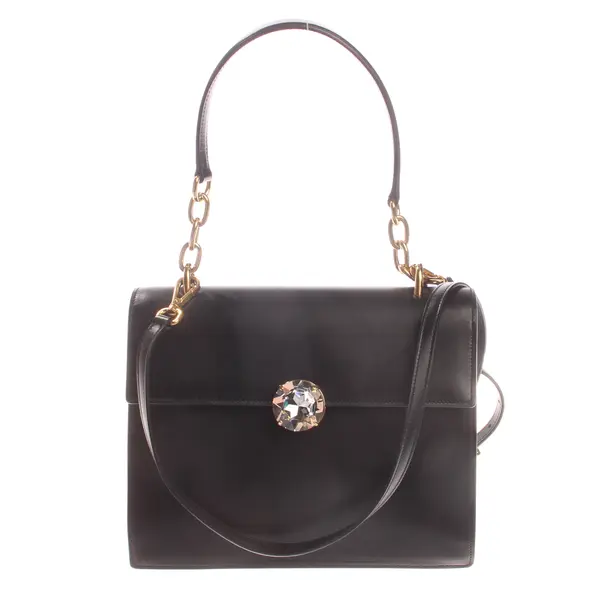 Shoulder Bag, in Black, Leather, Miu Miu