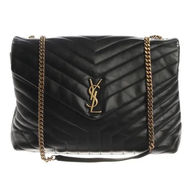 Schultertasche, in Schwarz, Leder, Saint Laurent