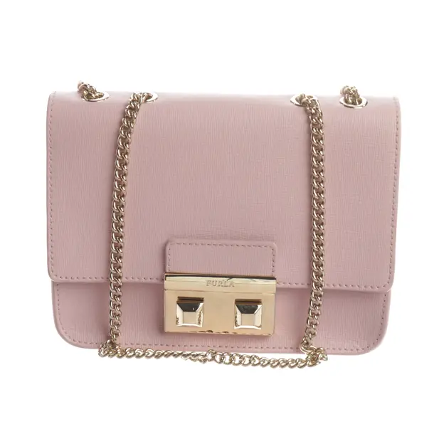 Abendtasche, in Hellrosa, Leder, Furla