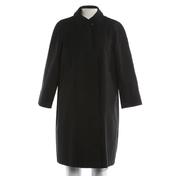 Mid-Season Coat, in Black, Cotton, Jil Sander