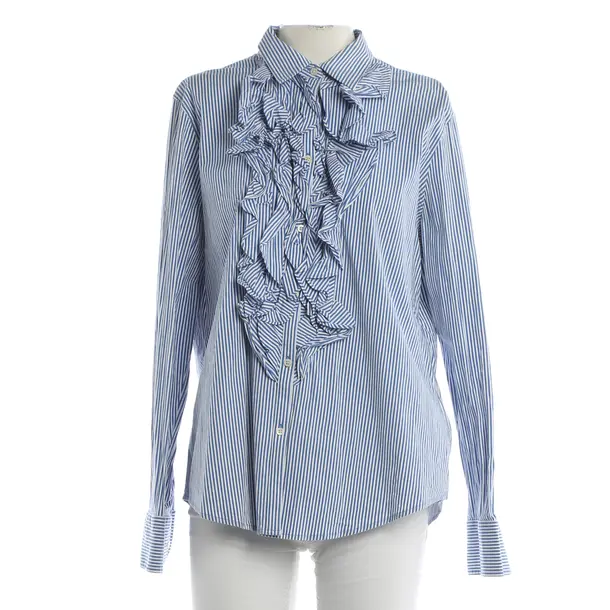 Blouse, in Blue, Cotton, Lauren Ralph Lauren
