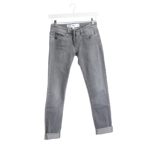 Slim Fit Jeans, in Light Gray, Cotton, Elisabetta Franchi