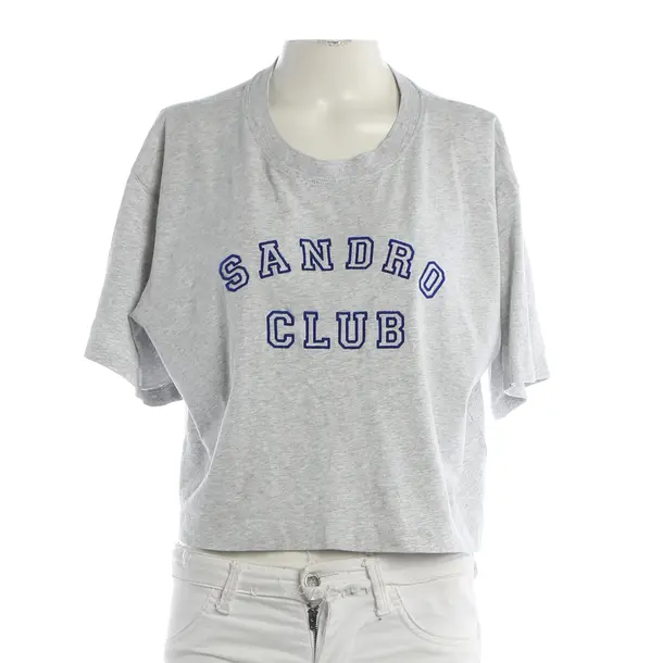 Shirt, in Gray, Cotton, Sandro