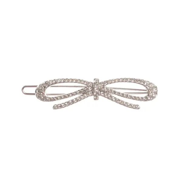 Haarspange, in Silber, Metall (metallisch, metallisiert), Swarovski