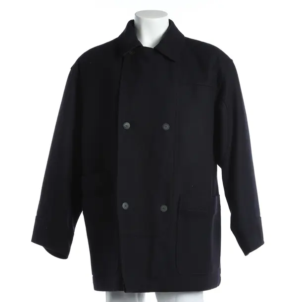 Winter Coat, in Navy, Wool, Zegna