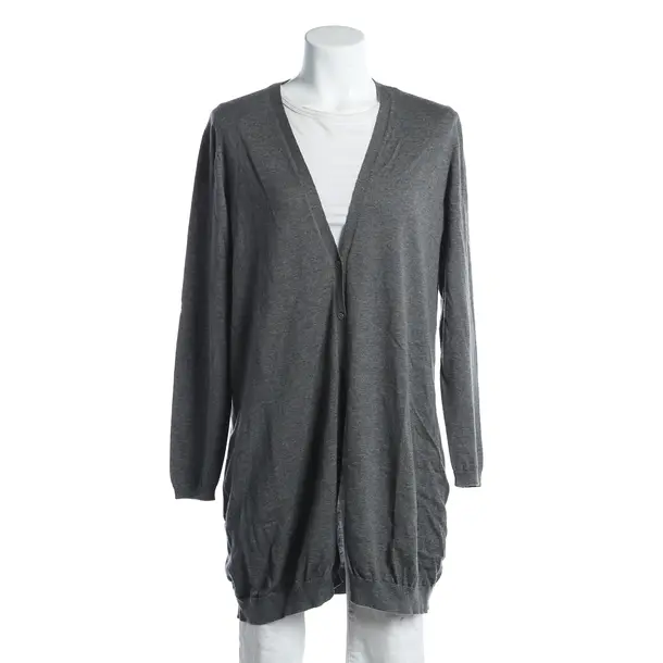 Strickjacke, in Grau, Baumwolle, Gran Sasso