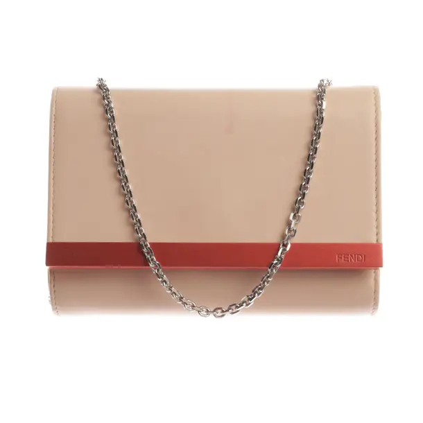 Abendtasche, in Hellrosa, Leder, Fendi