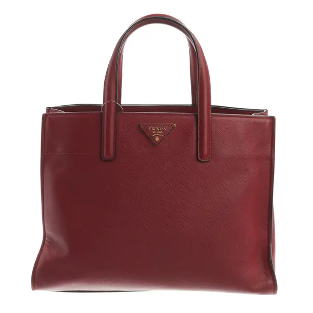 Handtasche, in Rot, Leder, Prada