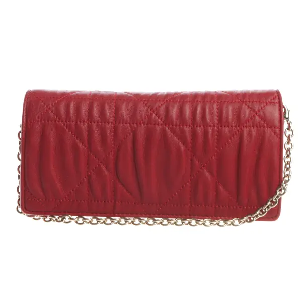 Wallet on Chain, in Rot, Leder, Dior