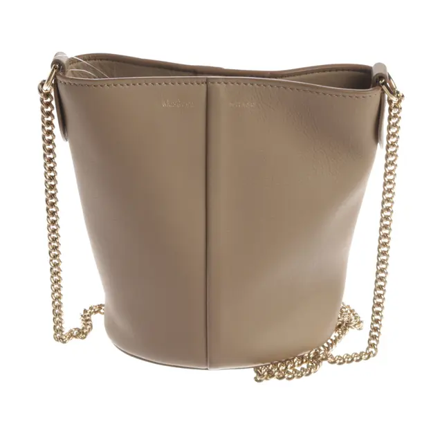 Bucket Bag, in Beige, Leather, Max Mara