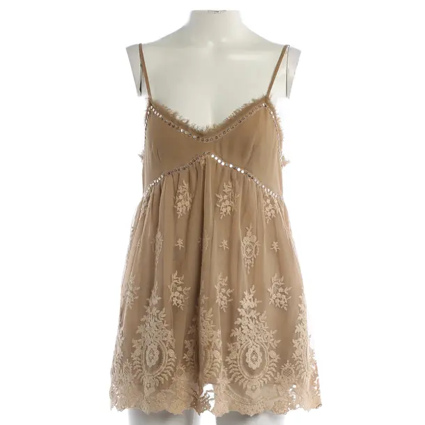 Top, in Light Brown, Polyester, Twin Set