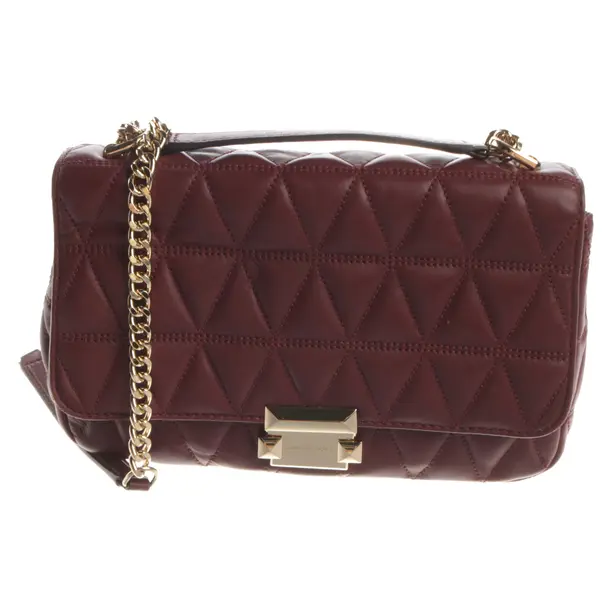 Schultertasche, in Bordeaux, Leder, Michael Kors