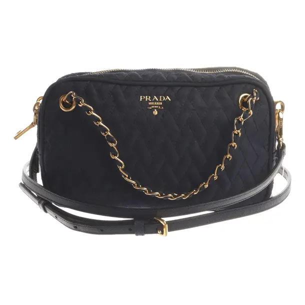 Handbag, in Navy, Polyamide, Prada