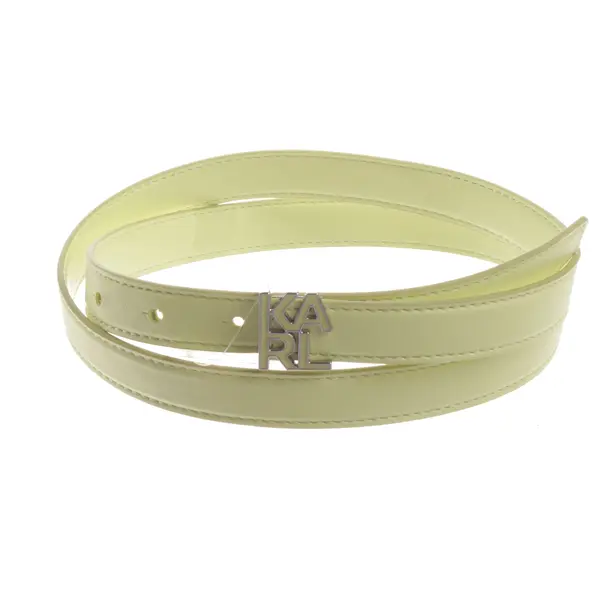 Belt, in Light Green, Leather, Karl Lagerfeld